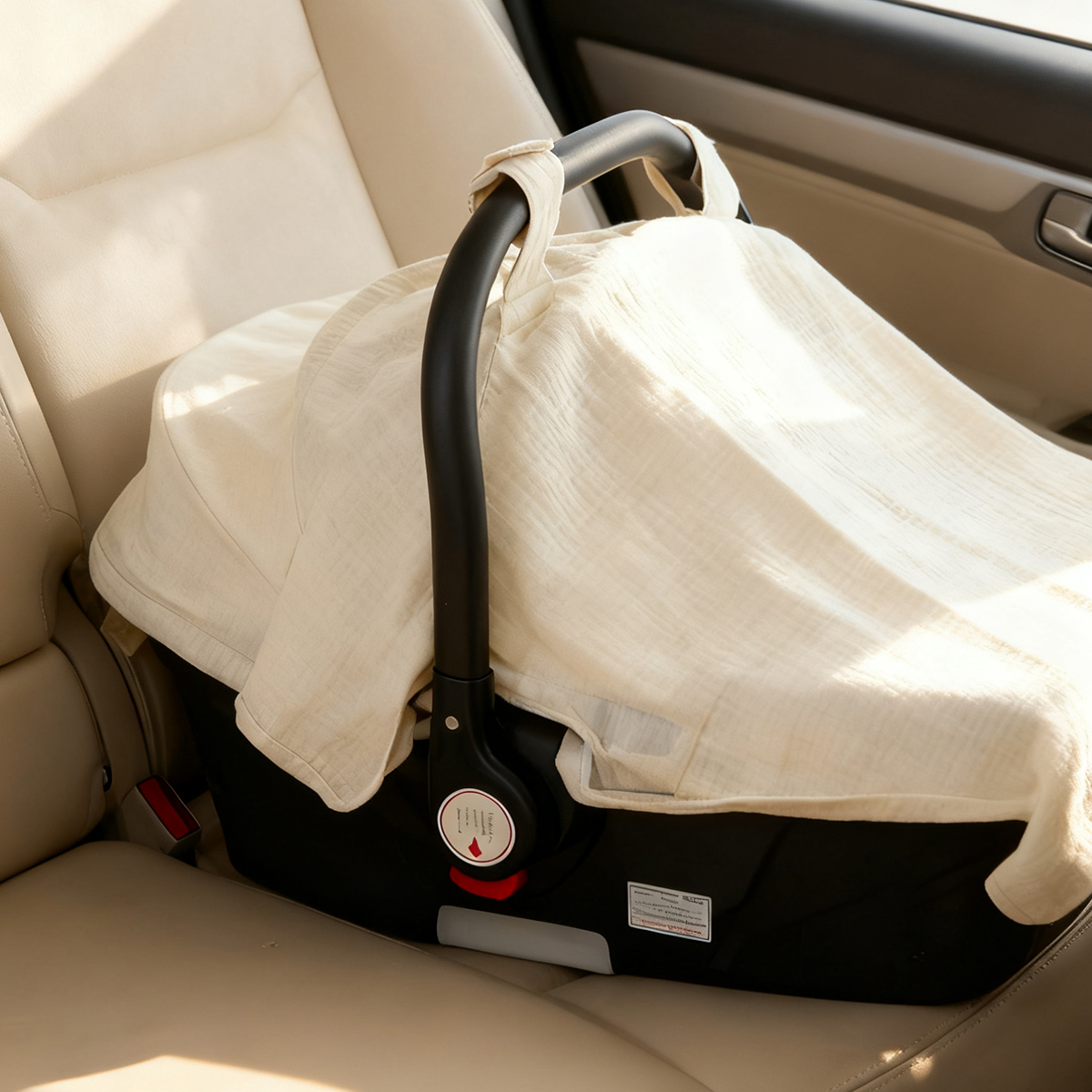 2025 Solid Color Baby Muslin C - مراجعة Car Accessories For Baby وسعره
