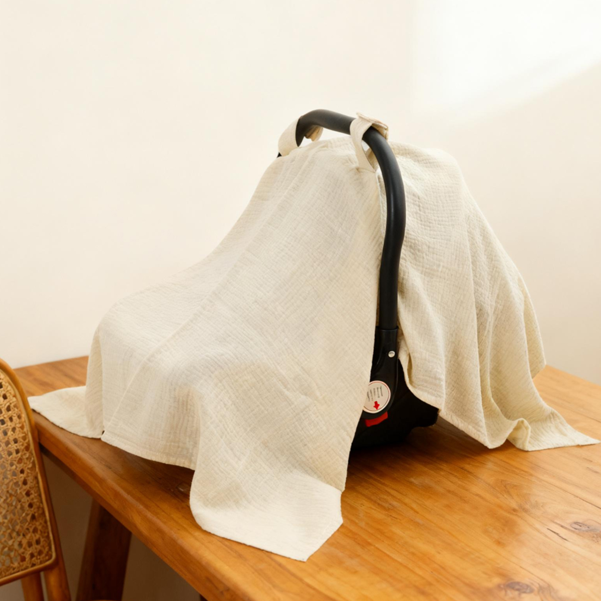 2025 Solid Color Baby Muslin C - مراجعة Car Accessories For Baby وسعره